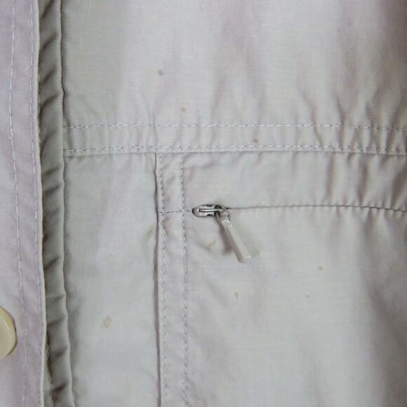 J. Jill Beige Khaki Casual Anorak Jacket with Belt Small Petite - Picture 4 of 6